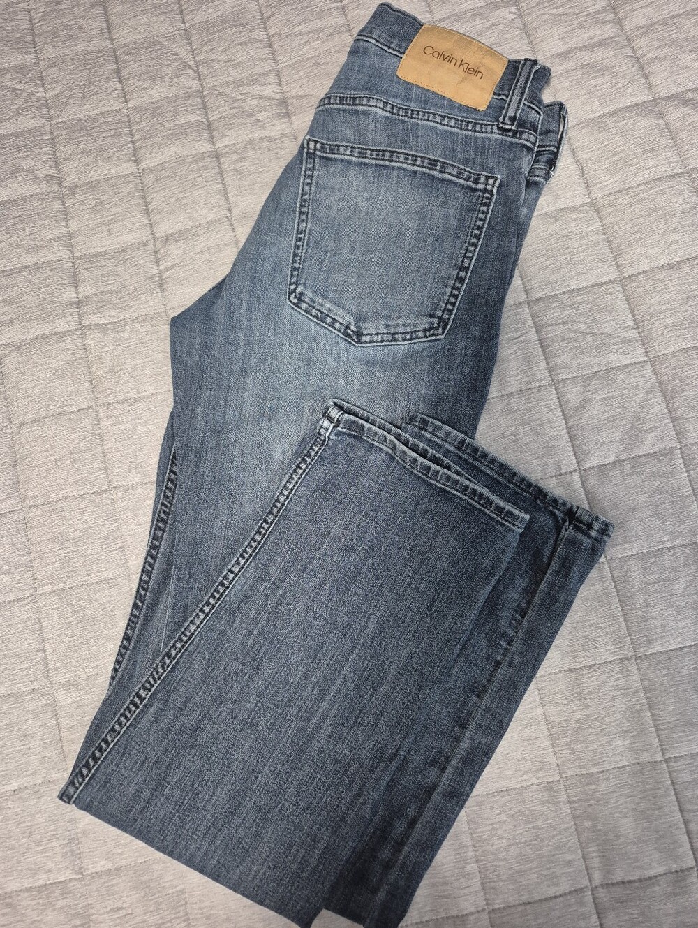 Calvin Klein Boy's Washed Blue Jeans